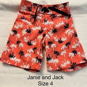 Janie & Jack boys swim trunks - size 4